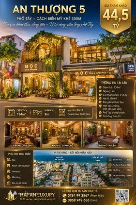 Bán nhà riêng, 134 m², Ngũ Hành Sơn