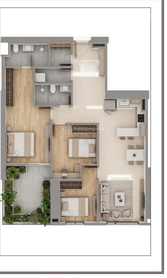 Bán căn hộ sân vườn 3pn tại trung tâm quận hà đông, gía chỉ 50tr/m2, nhận bàn giao nhà quý 1/2027