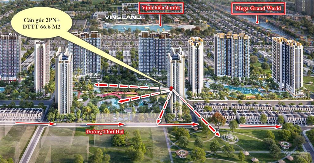 Căn góc 2pn+ hàng hiệu độc quyền masteri era landmark, tầng trung siêu vip. 0363 697 ***