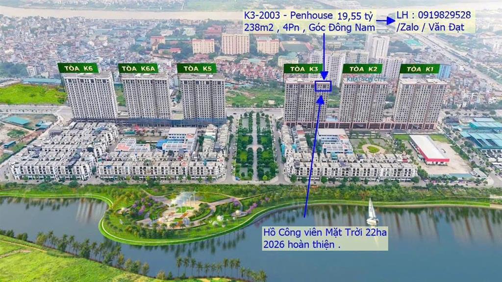 Bán căn penhouse góc đông nam khai sơn cực phẩm . đỉnh nóc kịch trần
