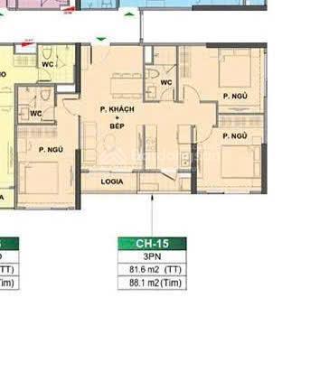 Bán 3n ld1xx15 81,6m2 view công viên thể thao lô góc giá chỉ từ 5,0x tỷ