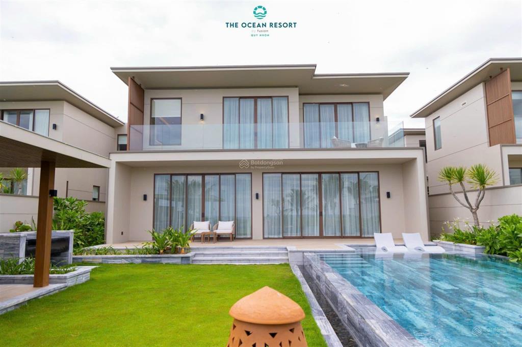Hàng hiếm, bán villa mặt biển ocean villas quy nhơn, 600m2, 4bed, 28,5 tỷ nội thất chuẩn