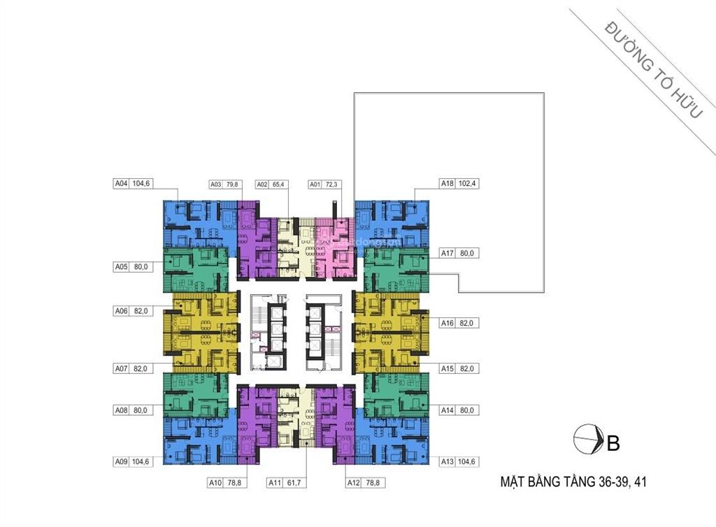 Bán căn chung cư bid residence mặt đường tố hữu hà đông, dự kiến giao nhà cuối 2026, giá 38tr/m2