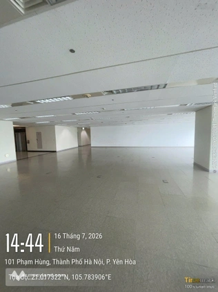 Văn phòng hạng (A) toà Keangnam Landmark 72 cho thuê. Diện tích 1600m2 có cắt từ 100m2