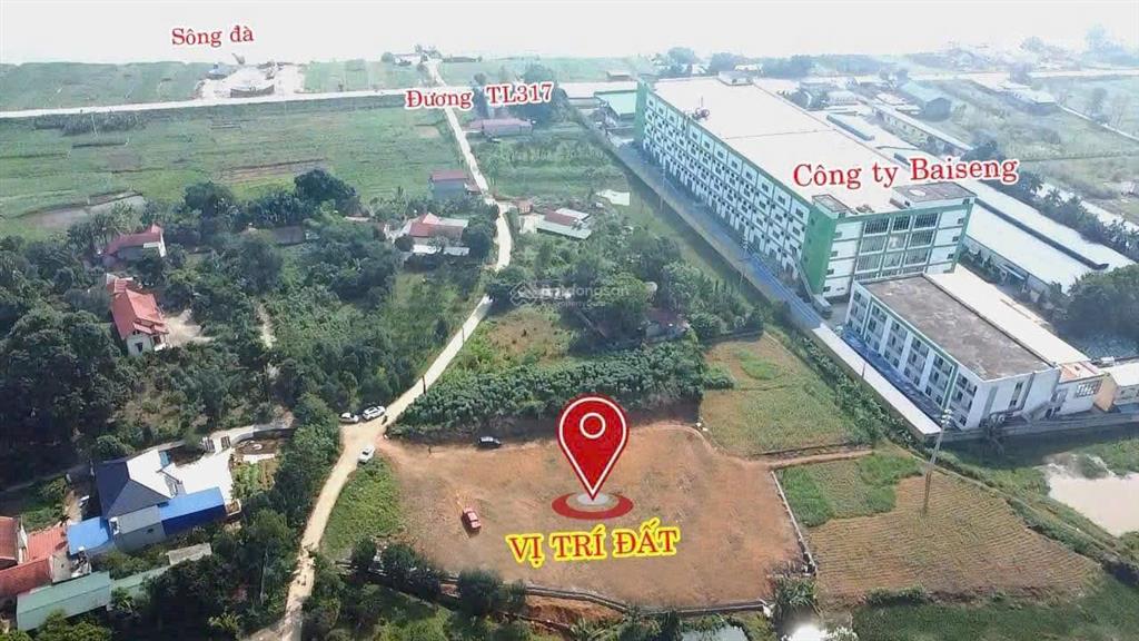 535tr có ngay 173.9m2 sổ đỏ cách hà nội 6km thanh thuỷ, cạnh công ty giày da hơn 4000 công nhân
