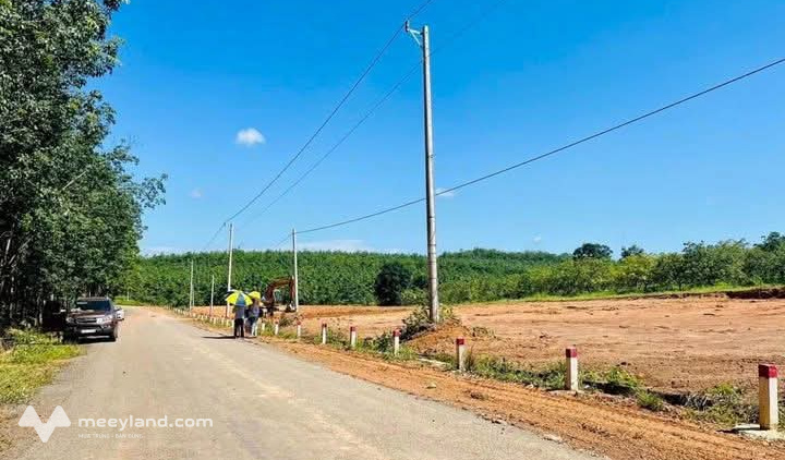 Đất nền Long Hà, Phú Riềng, Bình Phước, diện tích 5m x 53m, 100m2 thổ cư, sổ sẵn, đường nhựa 19m