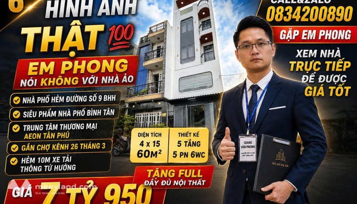 Nhà phố hẻm Đường số 9, Bình Hưng Hòa – Bình Tân