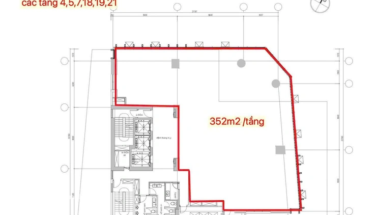 Toà Nhà Văn Phòng Crystal Tower số 65 Hải Phòng còn trống 4 tầng cho thuê