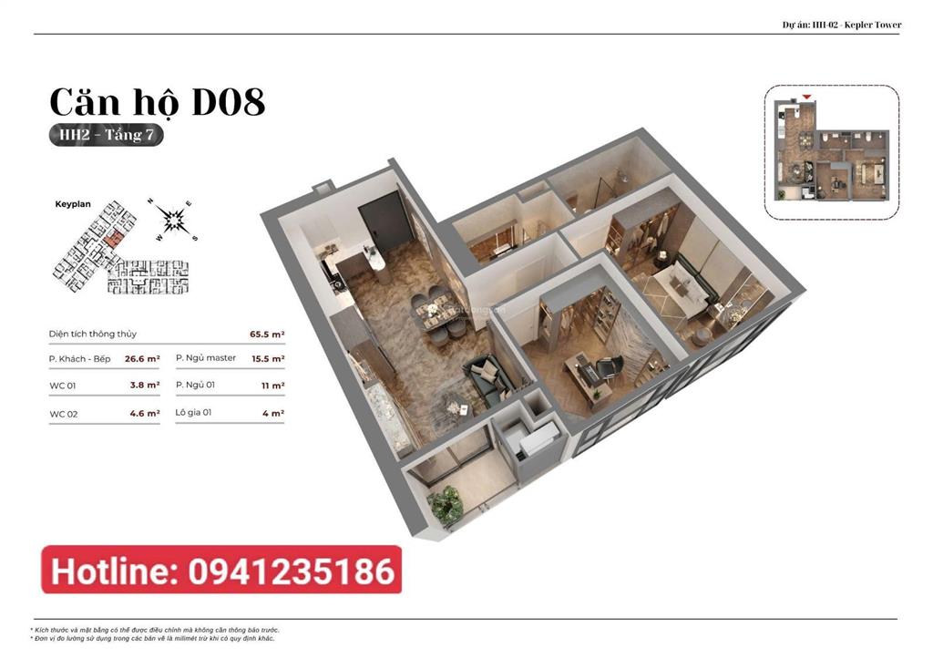 Gấp! chính chủ bán căn hộ 66m2, 2pn2wc, tầng trung, view đẹp, giá tốt chung cư kepler land, hà đông