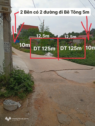 Chính chủ cần bán gấp lô đất sổ đỏ chính chủ 125m2, mặt tiền 10, ô tô đỗ cửa, giá cực rẻ, tại tổ dân phố Hạ Lát