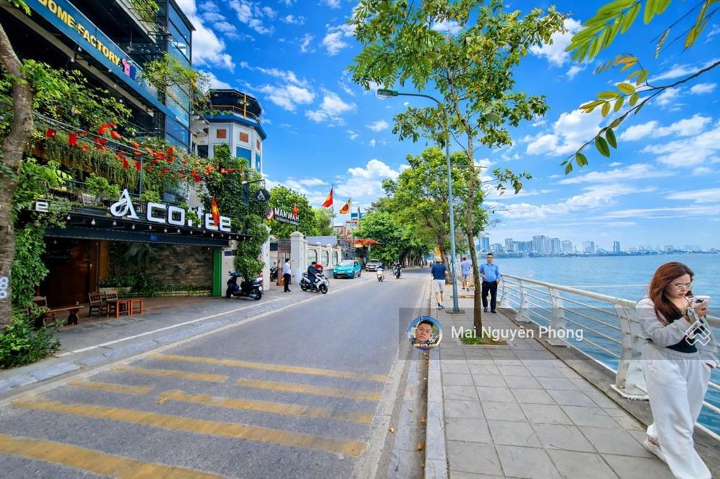 Bán apartment mặt hồ tây, 140m2 x 7t, lô góc dt ổn định, vỉa hè rộng, phù hợp tích sản, qh ổn định!