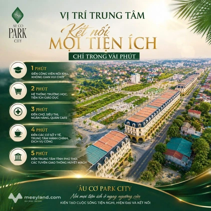 02 căn liền kề độc quyền Âu Cơ Park – trung tâm phường Âu Cơ, giá trị tăng trưởng bền vững