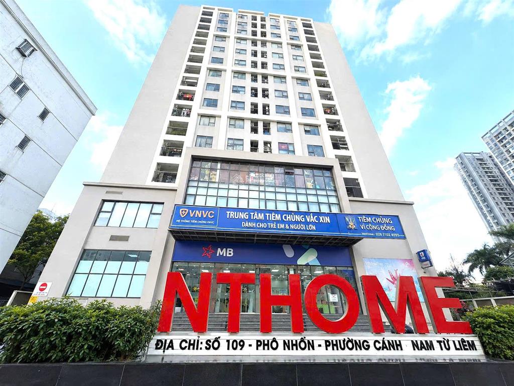 Bán gấp căn hộ nt home lô góc 65,4m mặt đường 32 phố nhổn 2pn 2wc có slot ô tô