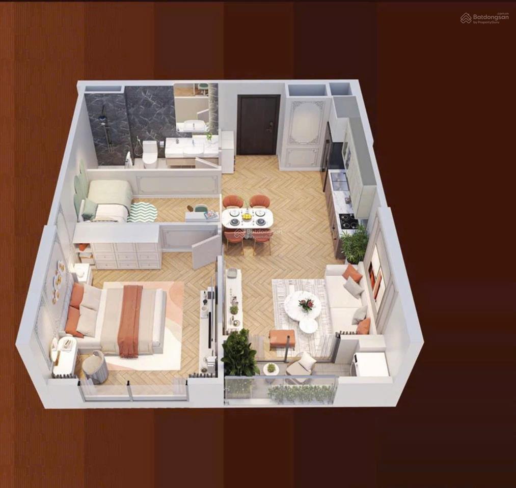 Bán gấp căn hộ 1pn, 1wc giá 2,95 tỷ, 43,8m2 tại the paris vinhomes ocean park