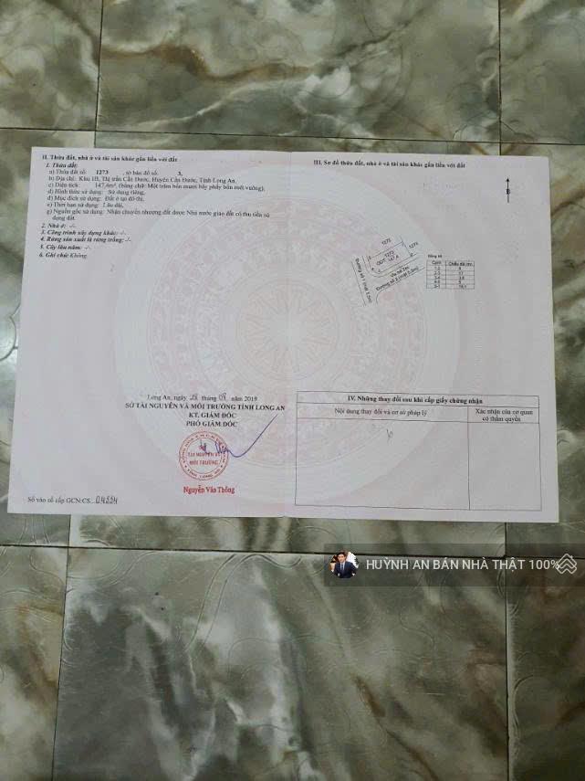 Bán đất khu phố 1b, đường chu văn an lô gốc 2 mt dt 147,4 giá chỉ 1 tỷ 250tr giá thấp hơn mbc