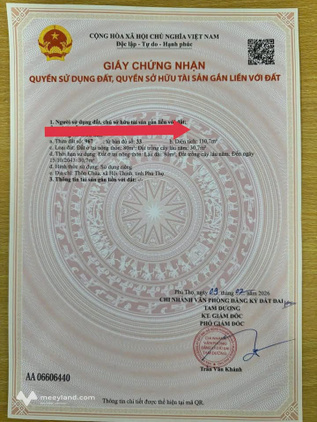 Đất đẹp Thôn Chùa, Tam Dương - vuông vắn, ô tô vào tận nơi