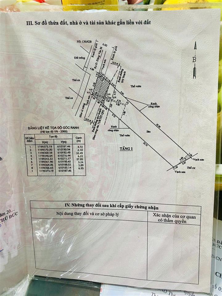 Bán đất hẻm 163 đặng văn bi p. thủ đức dtcn 203m2 ngang 6 x 38m sử dụng 238m2 giá đt siêu tốt