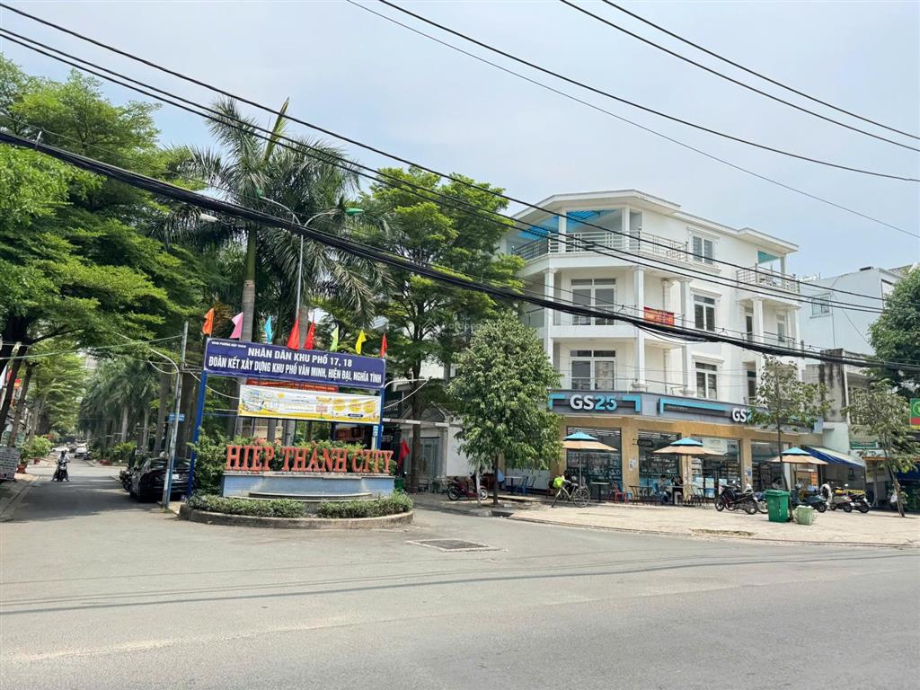 Mặt tiền nguyễn thị búp kdc hiệp thành city 5x18 + 10m vỉa hè kd buôn bán sát cổng chính