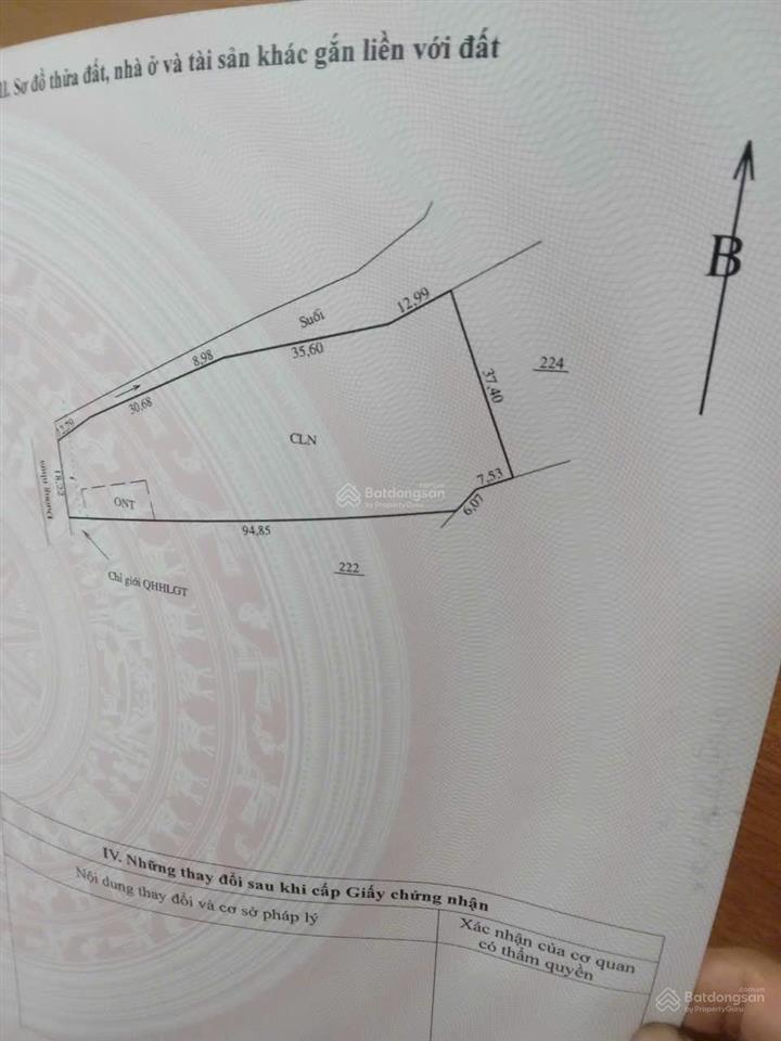 Bán lô đất bám suối ở tú sơn, kim bôi, hòa bình
