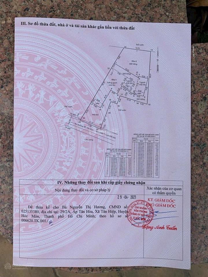 Chỉ ~ 10 triệu/m2. chủ ngộp hạ chốt trong tuần giảm còn 8,3 tỷ đất nhà vườn đỗ văn dậy