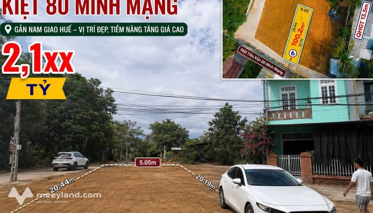 Đất mặt tiền kiệt 80 Minh Mạng, vị trí cực phẩm cho gia chủ an cư