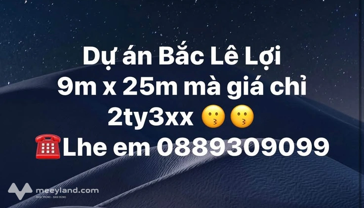 Đất Bắc Lê Lợi siêu rộng, giá cực yêu cho nhà đầu tư