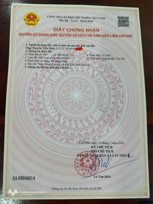 Chào mừng bạn đến với siêu phẩm lô góc tại khu vực Suối Ông Sung