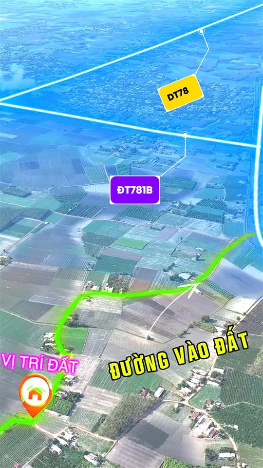 Bán đất tân hưng, tân châu, tây ninh gần hồ dầu tiếng ql