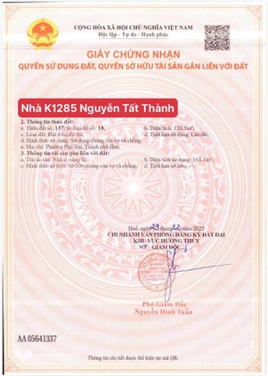 Nhà 2 tầng mới đẹp tại Phú Bài, Huế, diện tích 126m2, gara ô tô rộng rãi