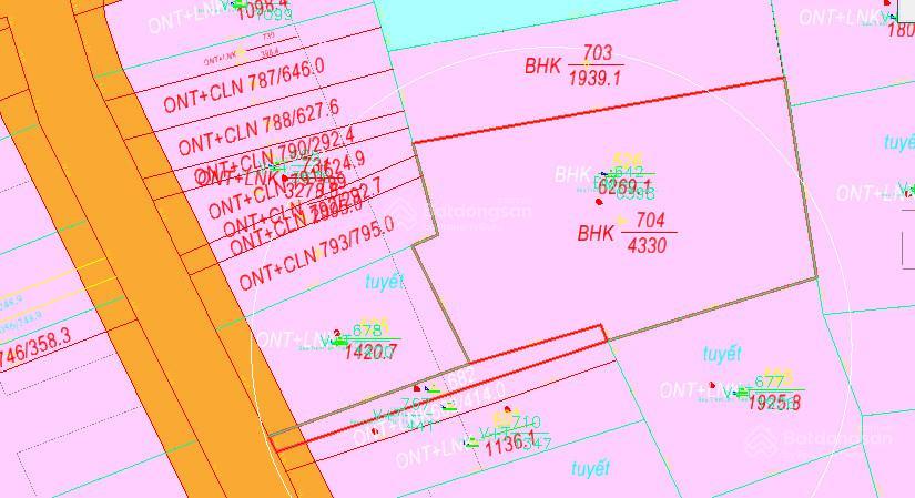 850k/m2 !!! nhà & đất diện tích 4.696m2 (có 714m2 thổ cư, 01 căn nhà trên đất) mặt tiền đường nhựa