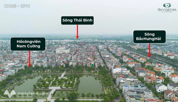 CH05 2 ngủ 2 vệ sinh chung cư cao cấp nhất Hải Dương - Sky Gemia (Đối diện TTVH Xứ Đông)