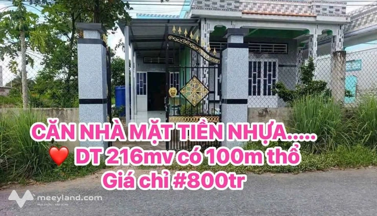 Chốt ngay căn nhà mặt tiền đường nhựa Bình Lạc, giá chỉ 800 triệu