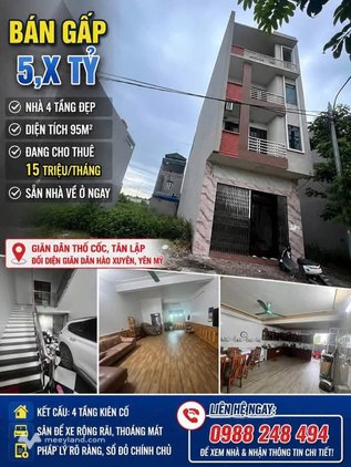 Nhà 4 tầng tại giãn dân Thổ Cốc, Tân Lập, nơi an cư lạc nghiệp