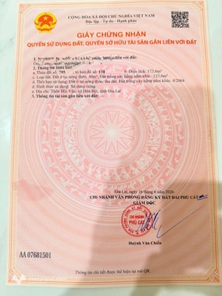 Bán gấp 3 lô đất liền kề tại Hội Vân, Cát Hiệp, Phù Cát