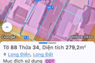 Đất đẹp 280m2 đường Võ Thị Sáu, Bà Rịa - Vũng Tàu, vị trí kinh doanh đắc địa