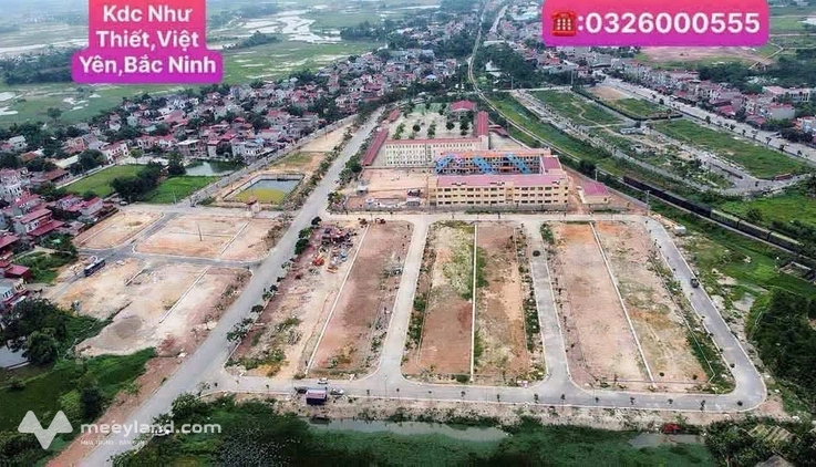 Bán đất đấu giá 90m2 tại khu dân cư Như Thiết, Việt Yên, Bắc Giang, gần khu công nghiệp, hạ tầng hoàn thiện