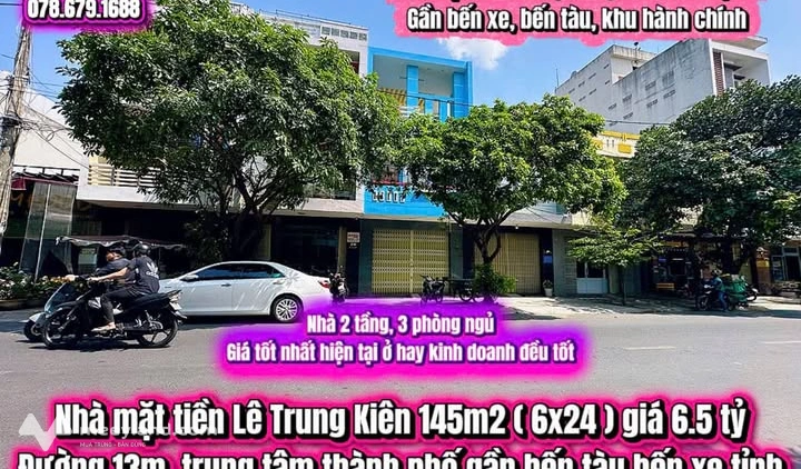 Chốt ngay nhà mặt tiền Lê Trung Kiên, Phú Yên cực cháy