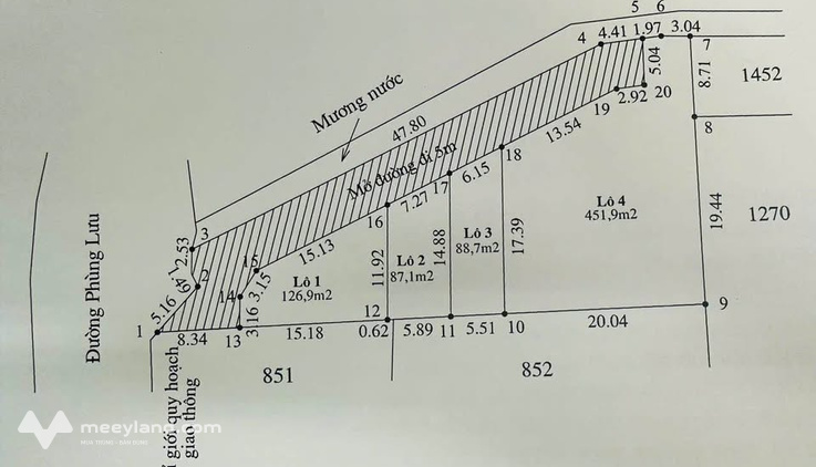 Bán 3 lô đất Phùng Lưu, Thủy Dương, gần làng Đại học Huế