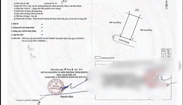 Nhà 2 tầng, vuông vức tại Tháp Đôi, Quy Nhơn, giá chỉ 2,65 tỷ