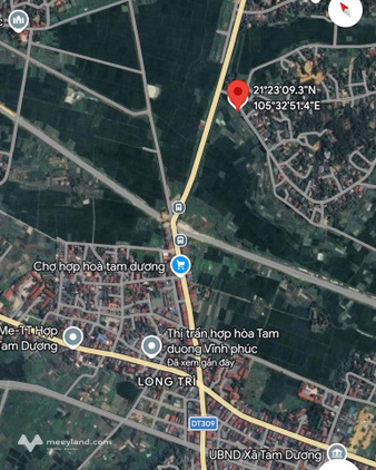 Lô đất góc hai mặt tiền thoáng đãng tại Tam Dương, Vĩnh Phúc