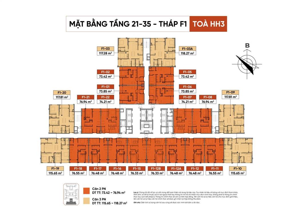 Giá trị như "penhouse trên không" căn góc 3pn đông nam