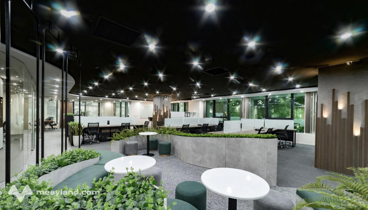 Cho thuê sàn văn phòng 200m2 Trung Hòa, Cầu Giấy sẵn nội thất bao gồm tiền điện, điều hòa