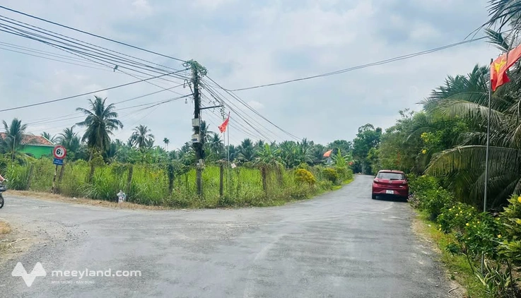 Đất góc 2 mặt tiền nhựa xã Thanh Bình, Chợ Gạo, Tiền Giang, 1.610m2