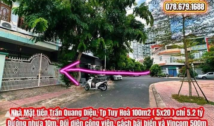 Nhà mặt tiền 100m2 tại thành phố Tuy Hòa, Phú Yên