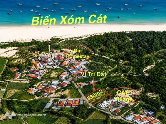 Lô đất 530m2 tại Xóm Cát, An Hòa Hải, Tuy An, Phú Yên