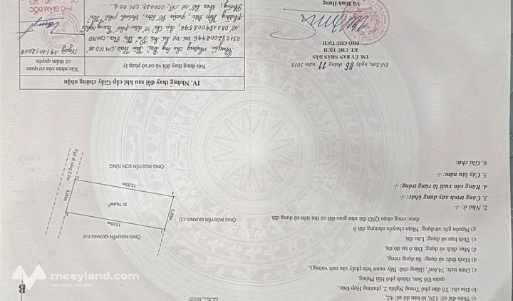 Bán đất mặt ngõ ô tô, gần ngã tư Trung Nghĩa, Đồ Sơn, Hải Phòng