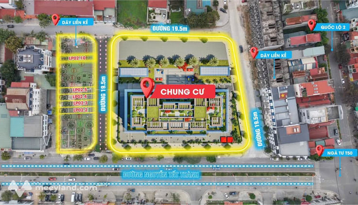 Nhà liền kề mặt tiền đường 19,5m, kinh doanh đắc địa tại Tam Dương, Vĩnh Phúc