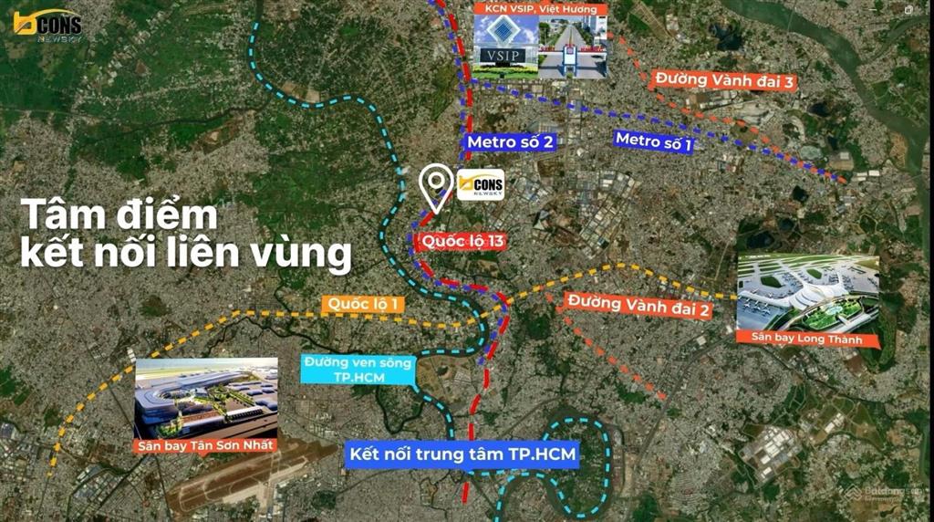Bcons newsky 2pn giá chỉ 2,58 tỷ đã bao gồm (vat)