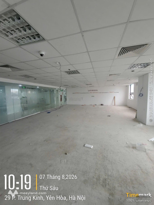 Chủ đầu tư cho thuê văn phòng Central Fiel 219 Trung Kính 500m2 có chia nhỏ từ 100m2. 0856655313
