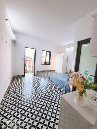 Cho thuê phòng Studio 30m2 nhà mới ngõ 180 Phú Thượng: Full nội thất, an toàn PCCC, giá 4.3 tr